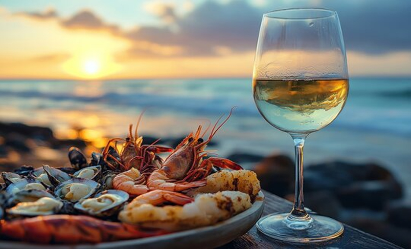 wine putih terbaik untuk makanan seafood